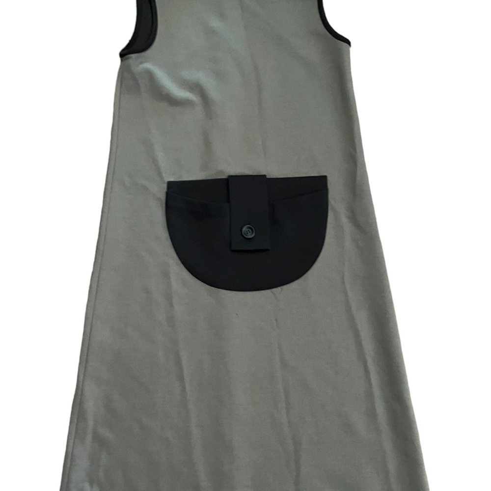 Maple & Cliff Green Dress/ Jumper With Large Black Pocket XS